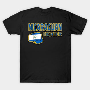 Nicaraguan Fighter, Nicaragua Flag, Nicaraguan Fist, Nicaragua T-Shirt